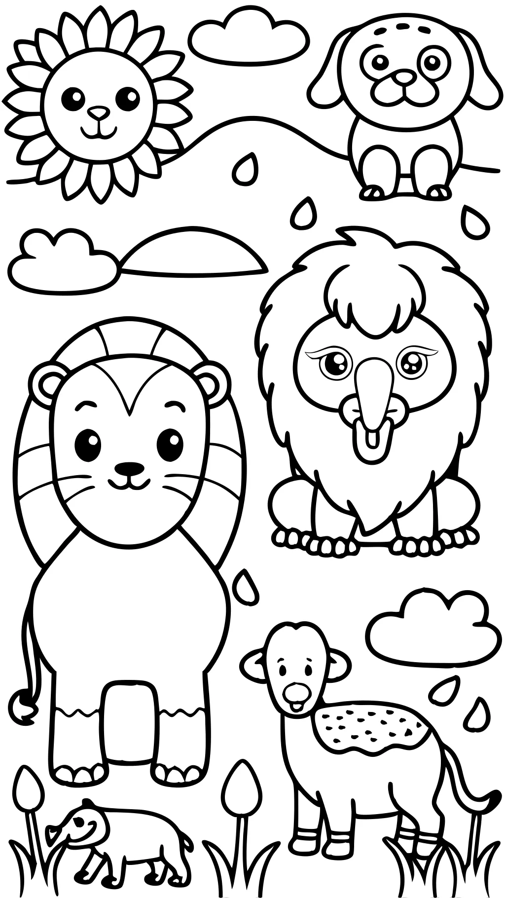 zoo printable coloring pages